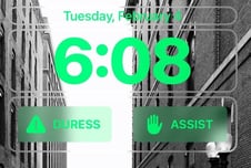 lock screen square widgets